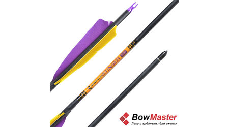 купите Стрела для лука Bowmaster Stinger натуральное оперение 5'' Shield (Боумастер Стингер) в Москве
