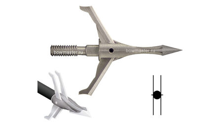Охотничьи наконечники CarbonExpress F-15 Expandable Dual Blade раскрывающиеся, 100 гран, 5 лезвий (3 шт.)