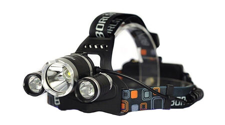 Светодиодный налобный фонарь Boruit HL-6633 (Cree XML T6 + 2 Q5) 1800 люмен